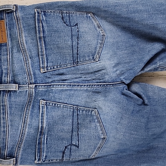 American Eagle Next Level Stretch super hi-rise jegging crop jeans Size 6 Long - Picture 4 of 10